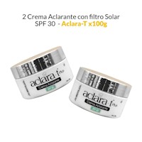 2 Crema Aclarante con filtro Solar SPF 30 - Aclara-T 100gr